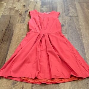 Trina Turk Woman’s Coral Orange Dress with Belt